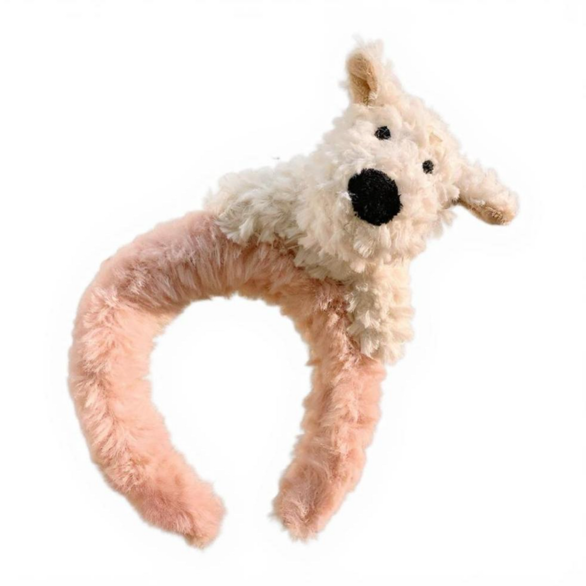 Plush Dog Headband, Cute Furry Hair Accessory, Spa, Photo Props