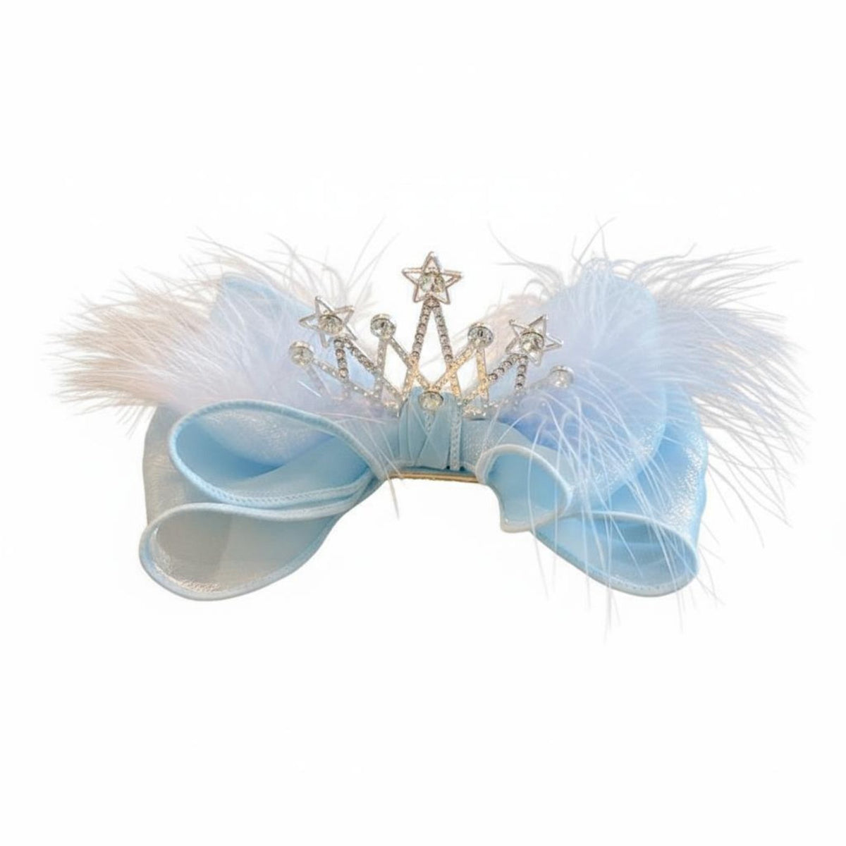Feather Crown Hair Hairpiece Versatile Crown Feather Hair Barrette Princess Hairpiece Barrette Lightweight Comfortable to Wear