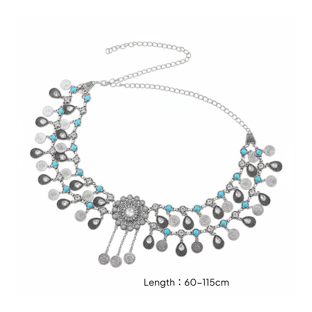 Belly Dance Hip Belt Multi-Functional Wear Bohemian Coin Waist Chain for Parties
