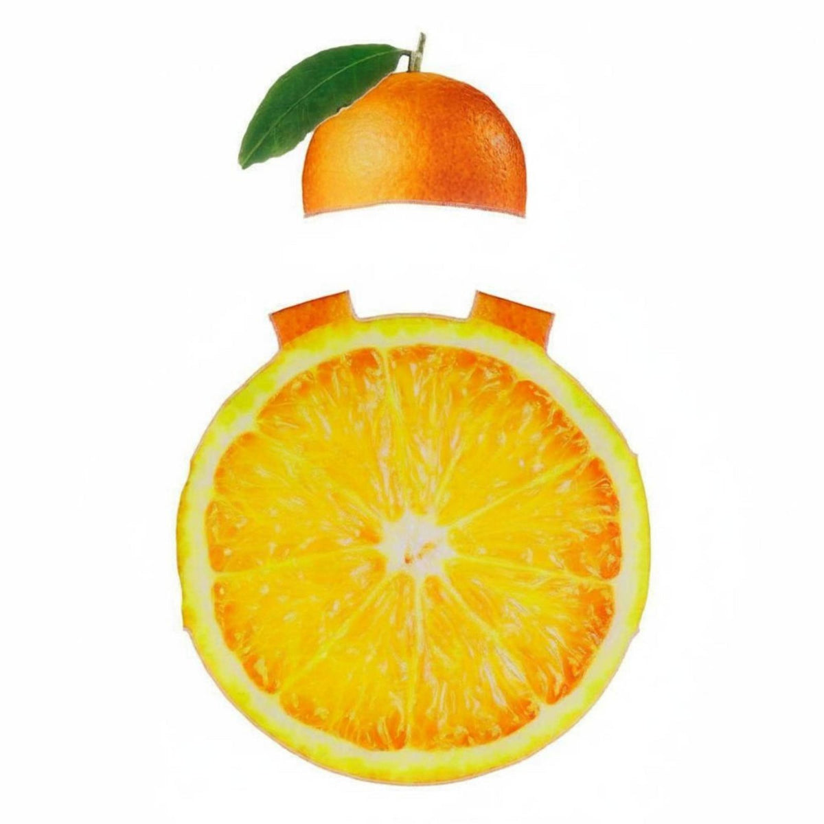 Orange Slice Costume Loose Fit Funny Orange Outfit Comfortable for Masquerade