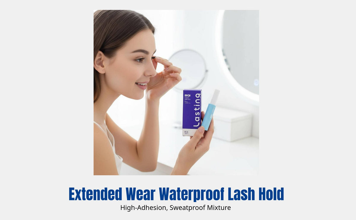 Eyelash Glue, Gentle Low-Irritation Waterproof Fast-Drying Styling Tool Set