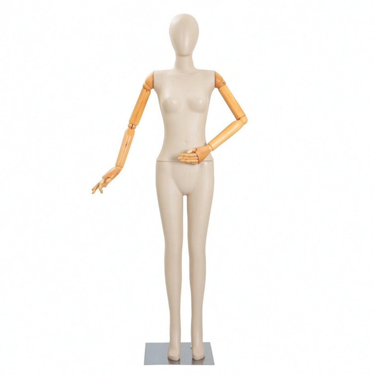 Full Body Mannequin with Square Base Stable for Retail Stores, Fashion Designers