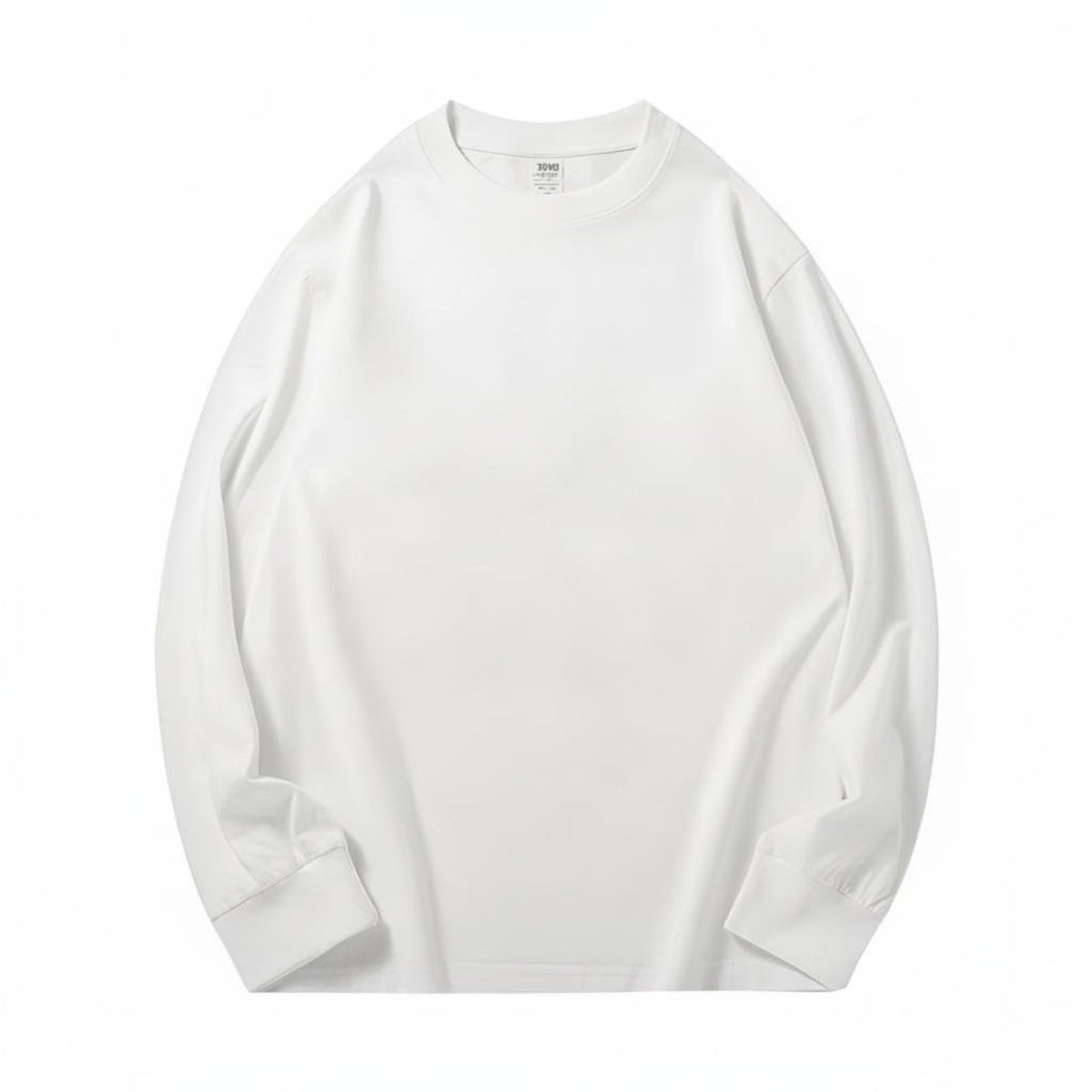 Heavyweight Long Sleeve Tee, Plain, Round Neck, Youth, Relaxed