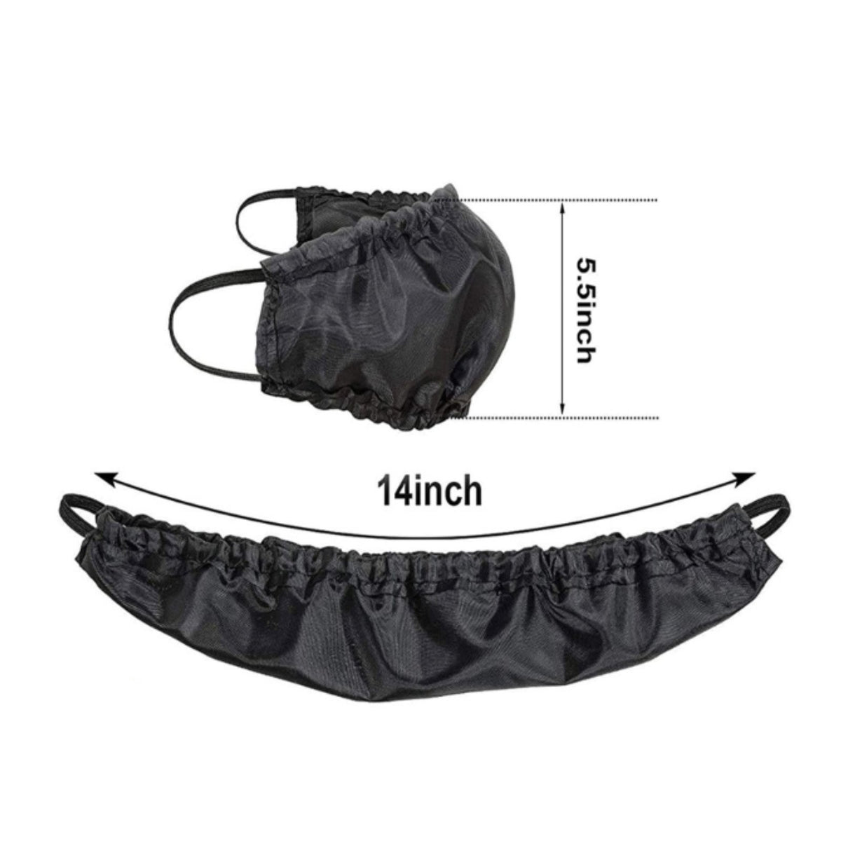 5 Pieces Beard Bandana Lightweight Facial Hair Cover Adjustable for Haircut