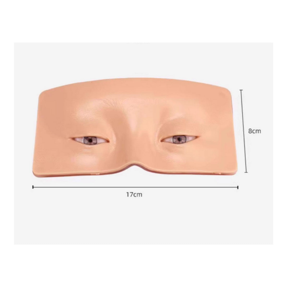 Simulated Skin Texture Makeup Practice Board Realistic 3D Design Silicone Makeup Practice Face Easy to Clean for Beginners, Students