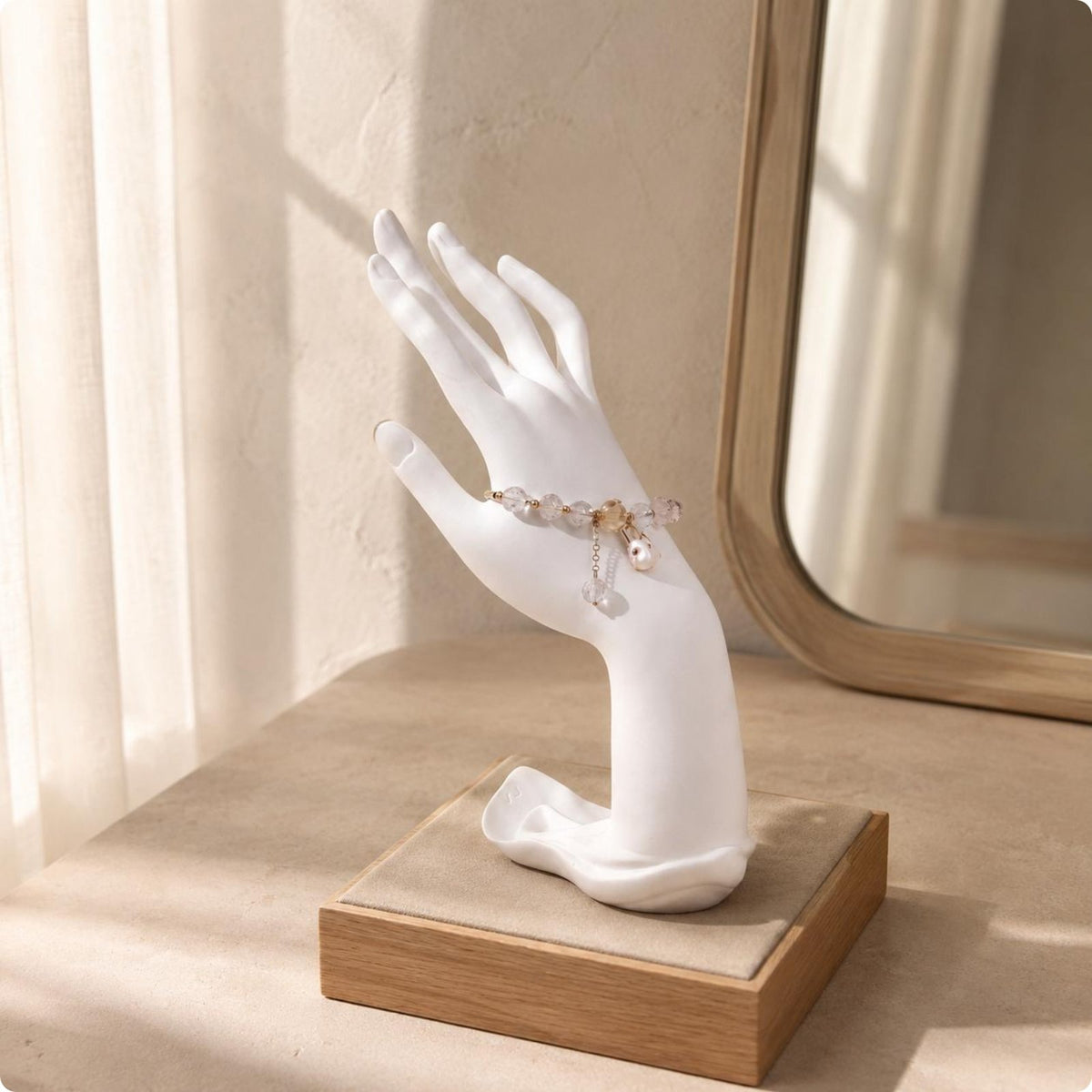 3 Pieces Hand Form Bracelet Stand Easy to Clean Home Decor Space Saving