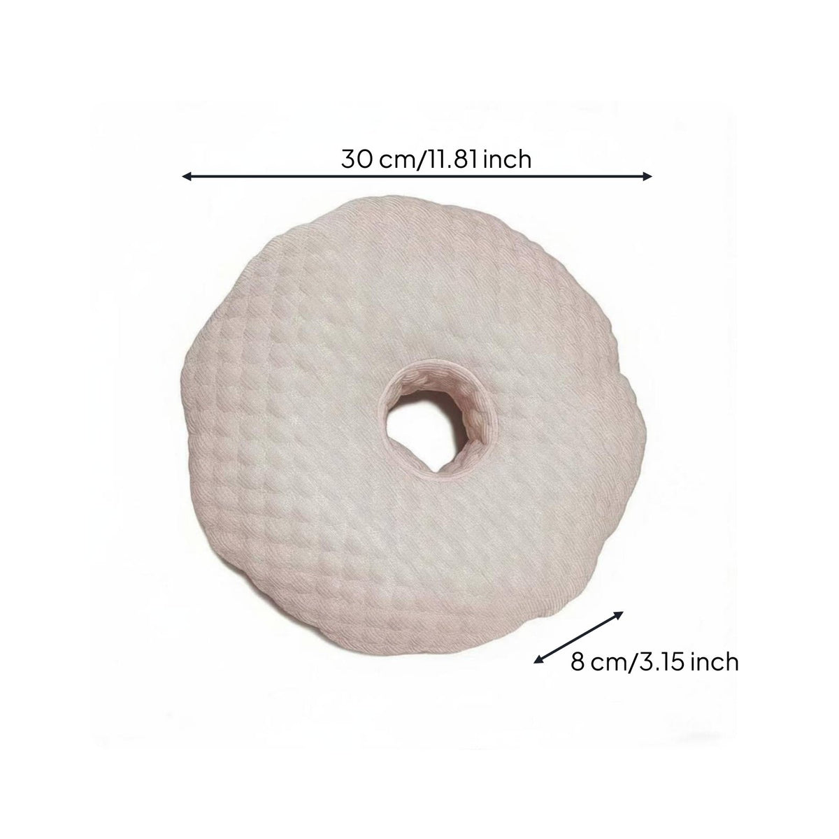 Ear Hole Pillow Hollow Center Design Piercing Pillow Portable Bedding Accessory for Travel