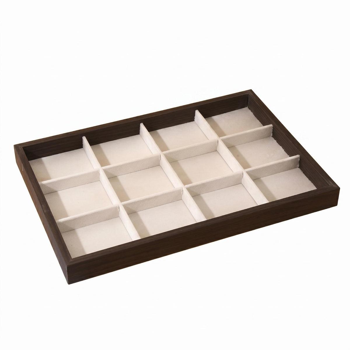 Jewelry Display Tray Beige Textile-Lined-Lined Jewelry Tray Scratch-Resistant
