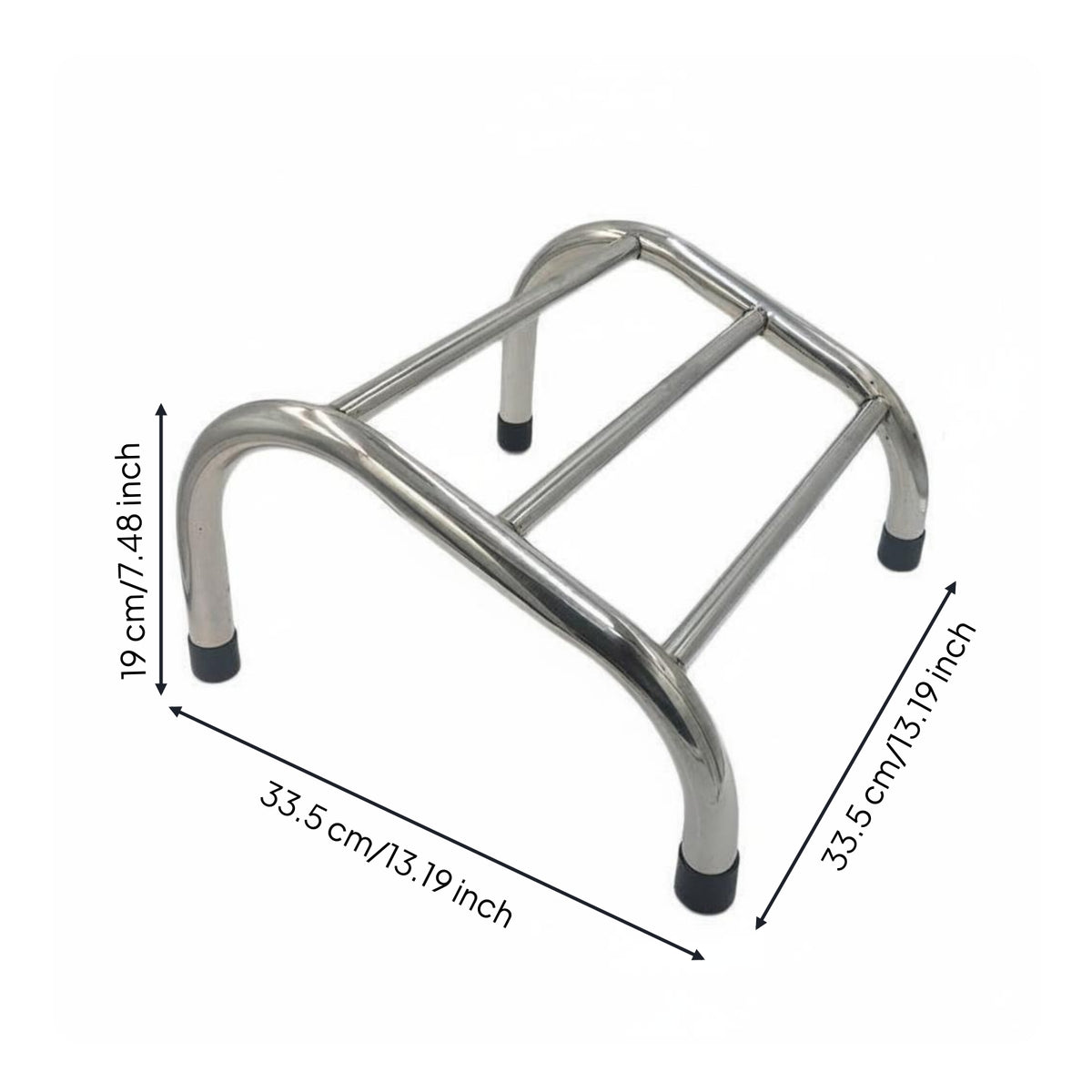 Salon Footrest Curved Stainless Steel Footrest Practical Salon Chair Foot Rest