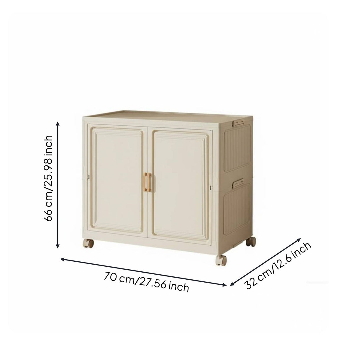 Foldable Storage Cabinet Heavy Duty Collapsible Storage Cabinet for Toddlers