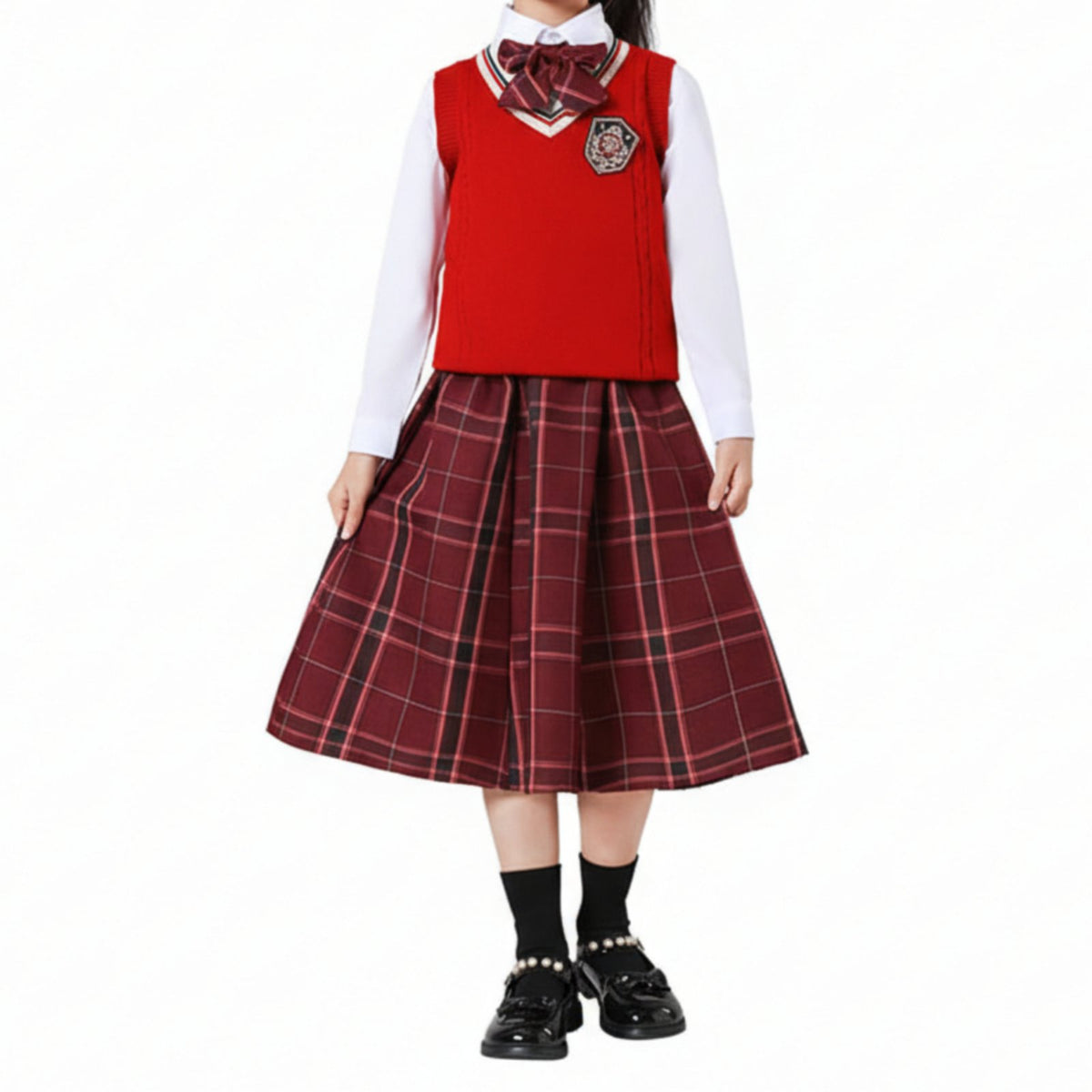 Kids Holiday Performance Sweater Set, academic style, choir, unisex, assorted colors, random design