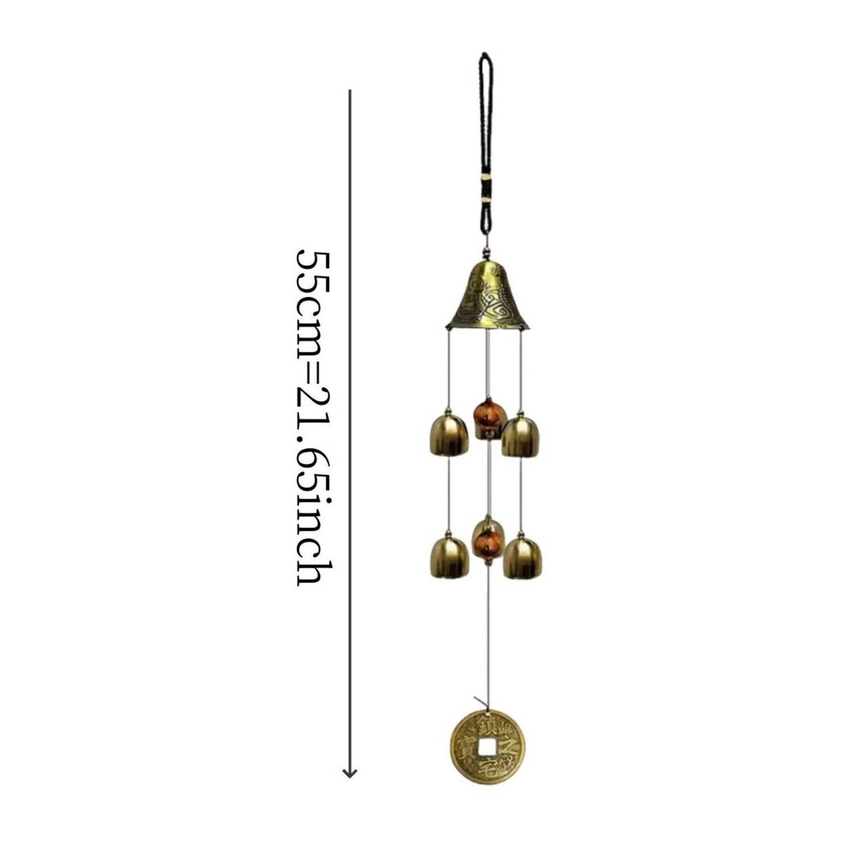 Dragon Wind Chime Gift Idea Brass Dragon Chime Good Luck for Balcony