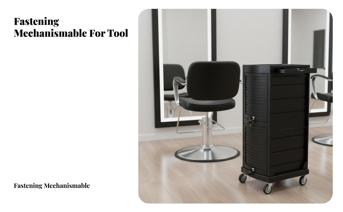 360-Degree Casters Lockable Hairdressing Trolley Integrated Tool Holders Salon Trolley with Drawers Heavy-Duty Professional Equipment Easy to Assemble for Hairstylists, Hair Stylists, Beauty Professionals, Barber Shop, Spa, Medical Facility