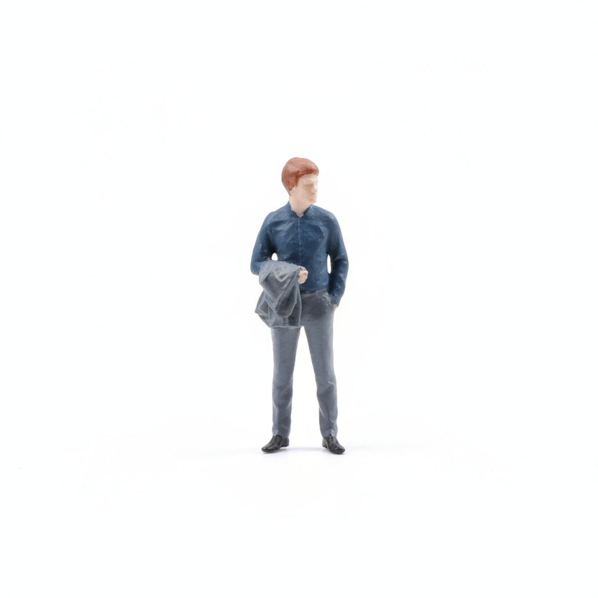 Miniature Diorama People Figure Model Mini Figurine Standing Male Character Suit Wearing for Small-scale Scene Display and Photography Prop Suitable for Home Decoration Office Display Street Scene Architectural Model Gift Giving 2.8cm