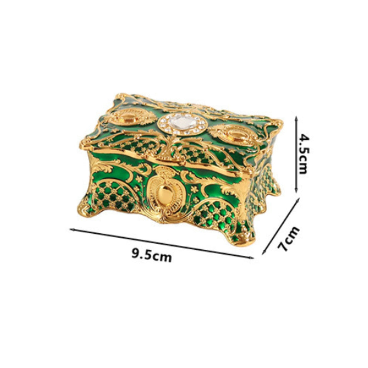 Ornate Jewelry Box Decorative Jewelry Box Velvet Soft Interior