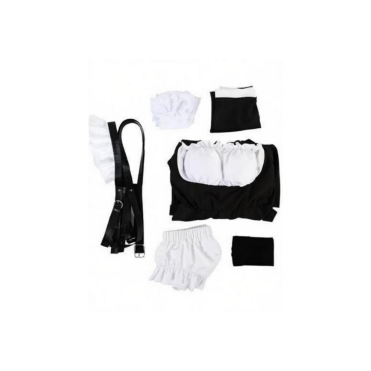 Alluring Nun Cosplay Outfit High Slit Design Halloween Nun Dress for Roleplay