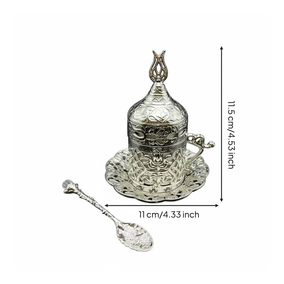 Turkish Coffee Cup Handmade Turkish Coffee Cup Set Removable Ceramic Liner
