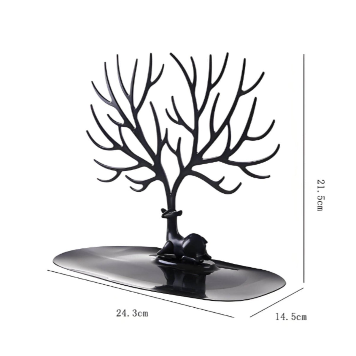 Decorative Design Horn Jewelry Tree Multi-Functional Deer Jewelry Display Stand Easy Reach Storage for Women, Girls, Bedroom, Dresser Top