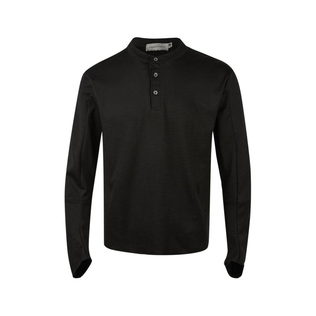 Long Sleeve T-Shirt, Classic Button Design, Breathable blend, Casual Autumn Top for Youth