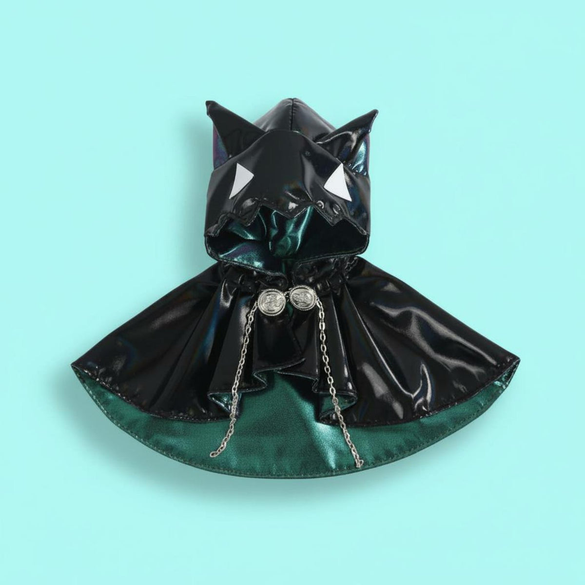 OB11 Cat Ear Cloak Chain Clasp Feature 1/12 Scale Doll Cloak