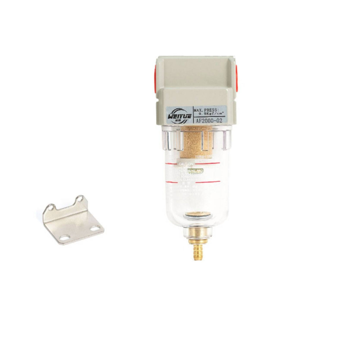 Threaded Pneumatic Air Filter Robust Metal Body Pneumatic Air Filter Heavy Duty