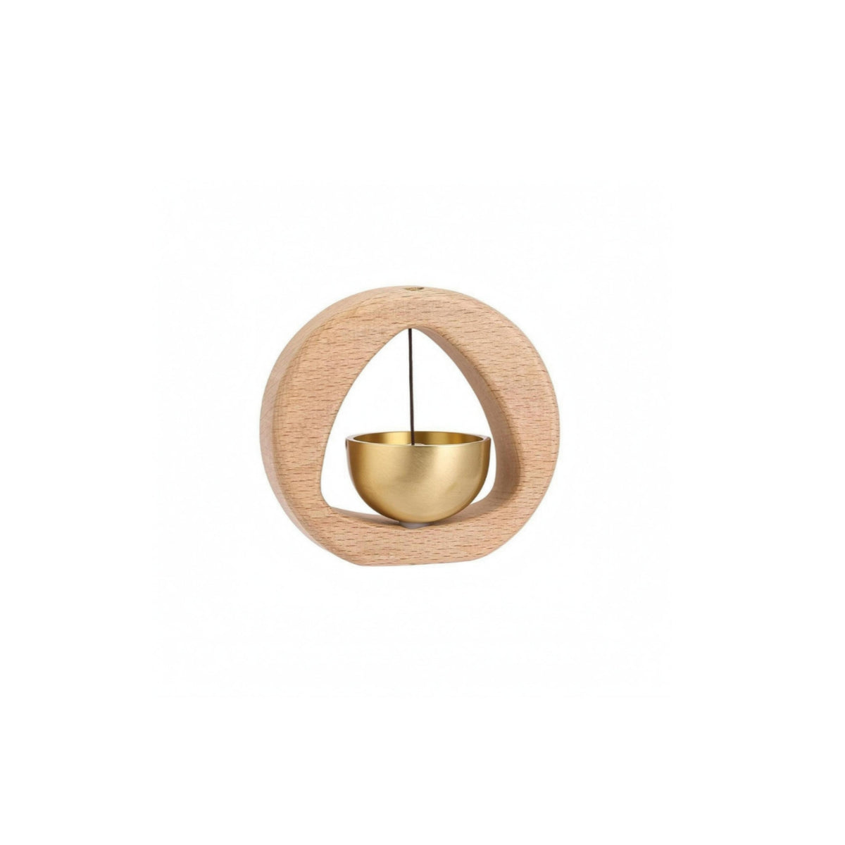 Wooden Wind Chime Solid Wood House Decoration Rounded
