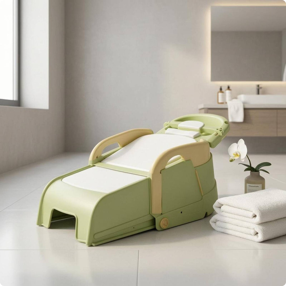 Foldable Shampoo Chair Armrests Home Furniture Compact