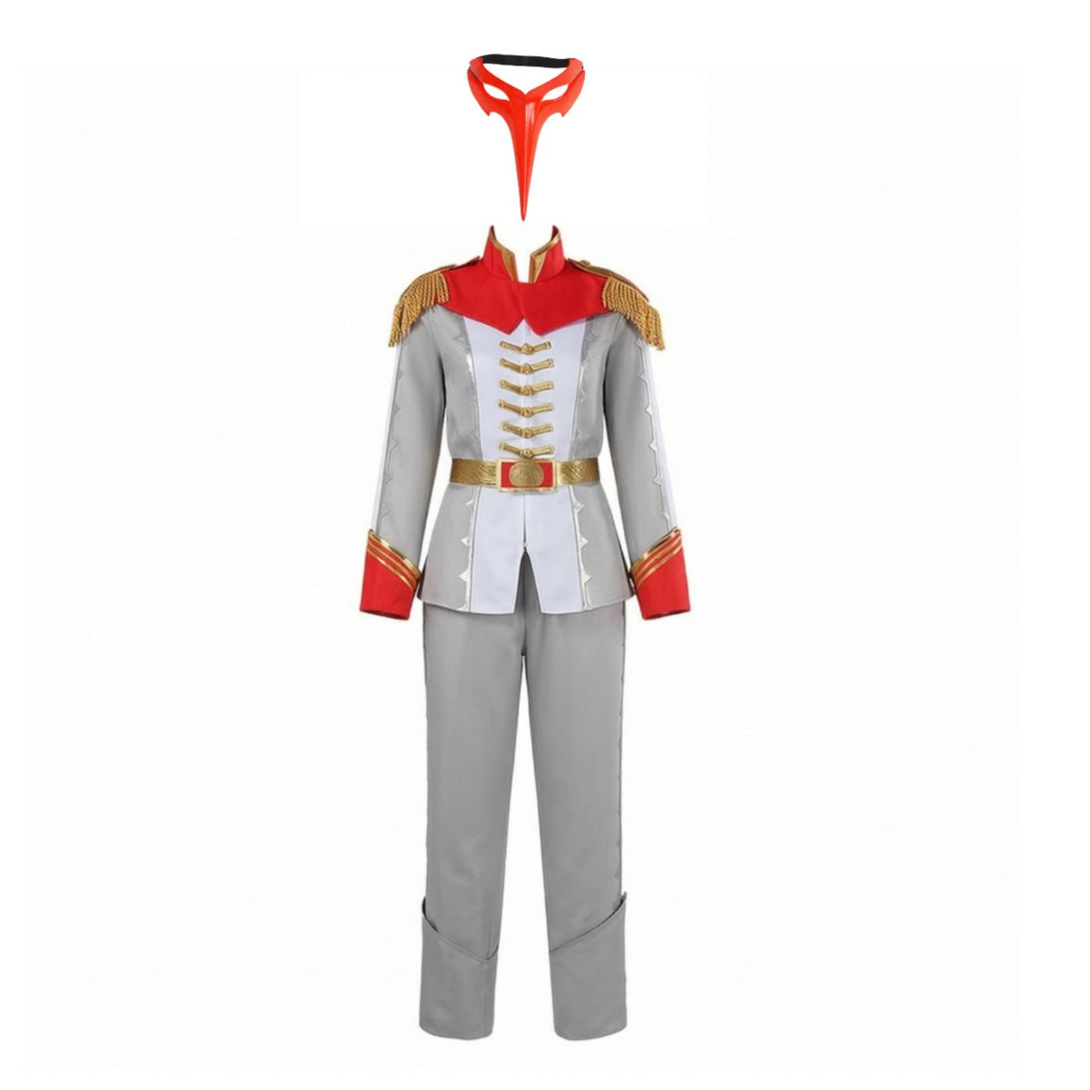 Character Costume with Mask Theatrical Outfit Pointed for Cosplayers