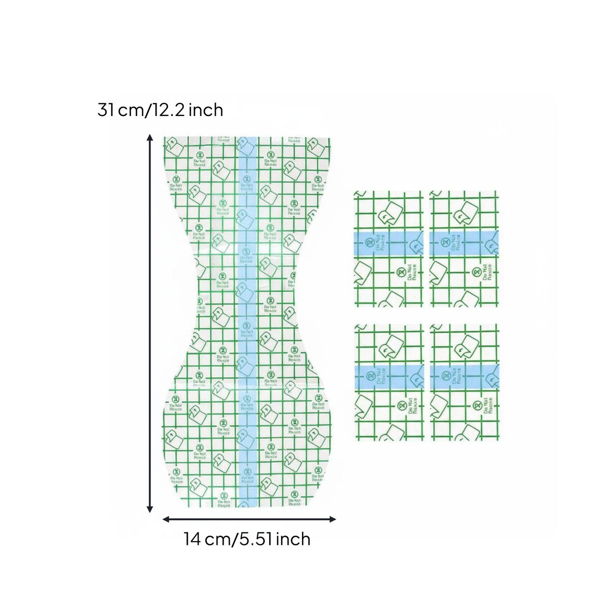 Waterproof Cover Extra-Thin Swimming Sticker 4-Layer Design Clear Cover for Children, Teenagers, Bathing