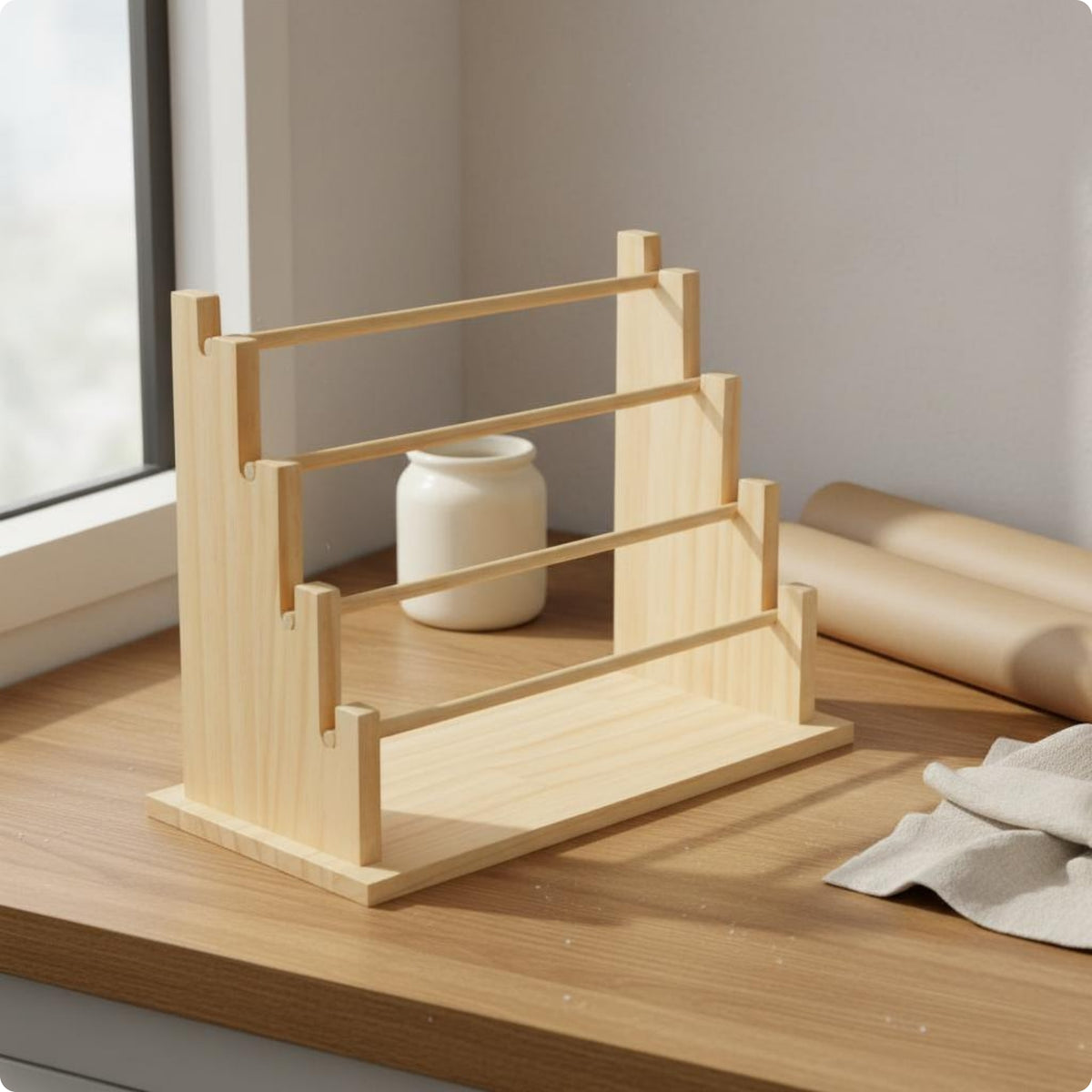 Wood Jewelry Display Rack Sturdy Watch Display Stand Easy to See for Home Vanity