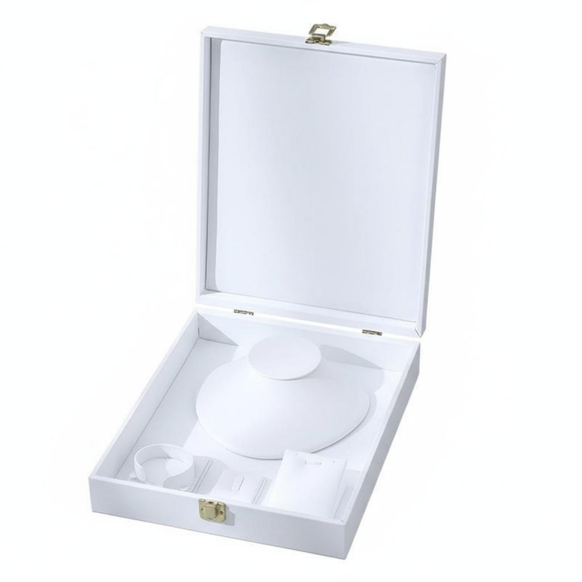 Leather Jewelry Display Case Long-Lasting Jewelry Set Display Box Necklace Storage Case Luxurious Design Luxurious Textile Lined