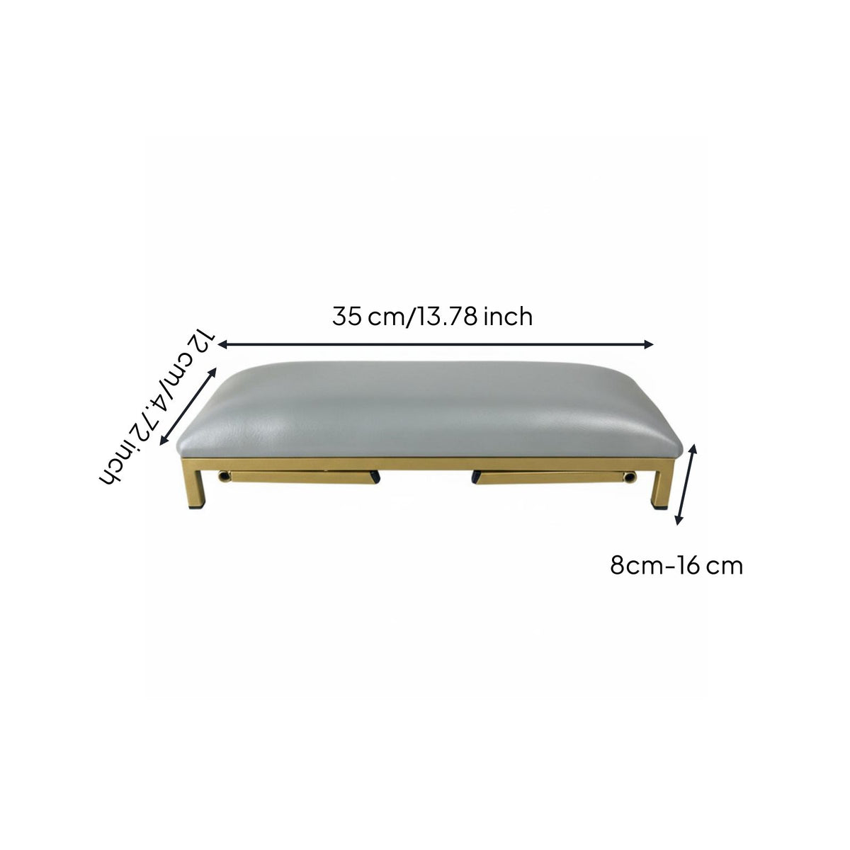 Adjustable Height Arm Rest Ergonomic Foldable Manicure Rest for Home Use