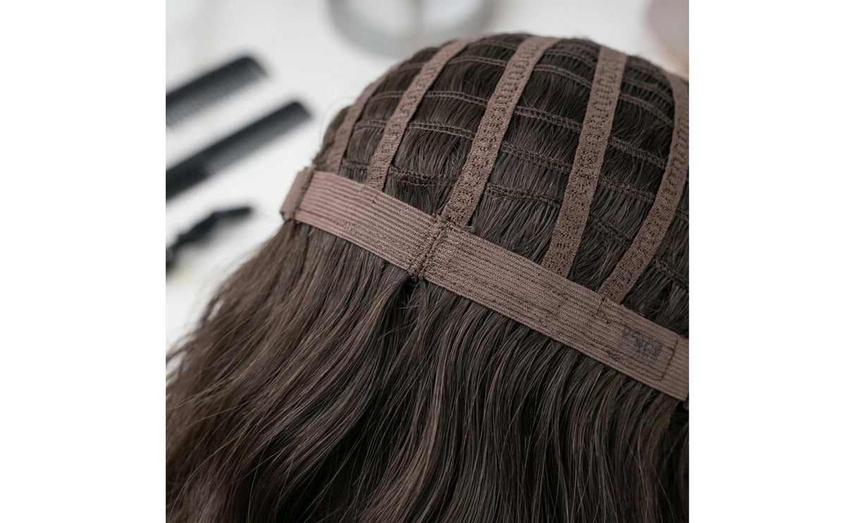 Layered Shoulder Length Curly Hairpiece Soft Wave Synthetic Wavy Hairpiece Plush Beauty Accessory Breathable Mesh