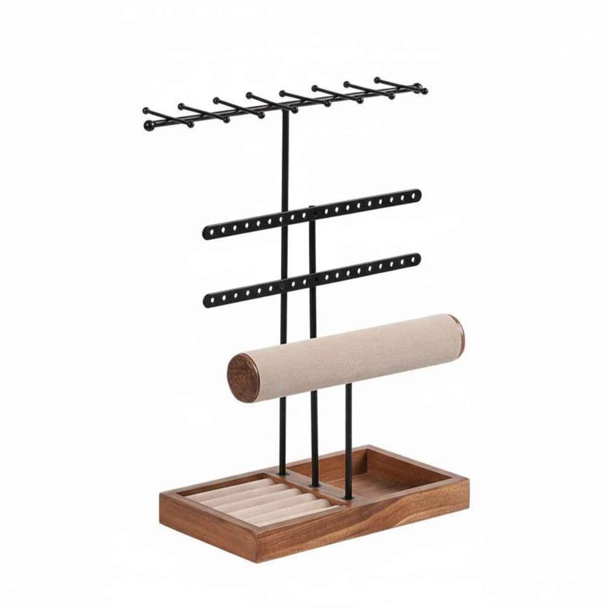 Earring and Bracelet Display Rack Space Saving Jewelry Tree Stand Earring Display Holder Large Capacity for Bedroom, Bureau Top