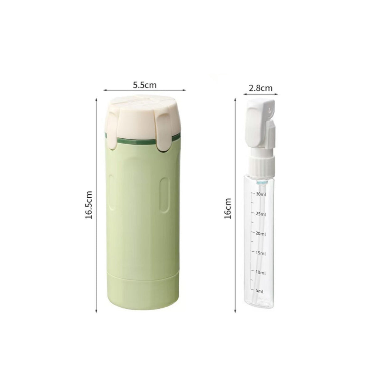4-in-1 Travel Bottle Easy to Refill Portable Toiletries Container for Trip