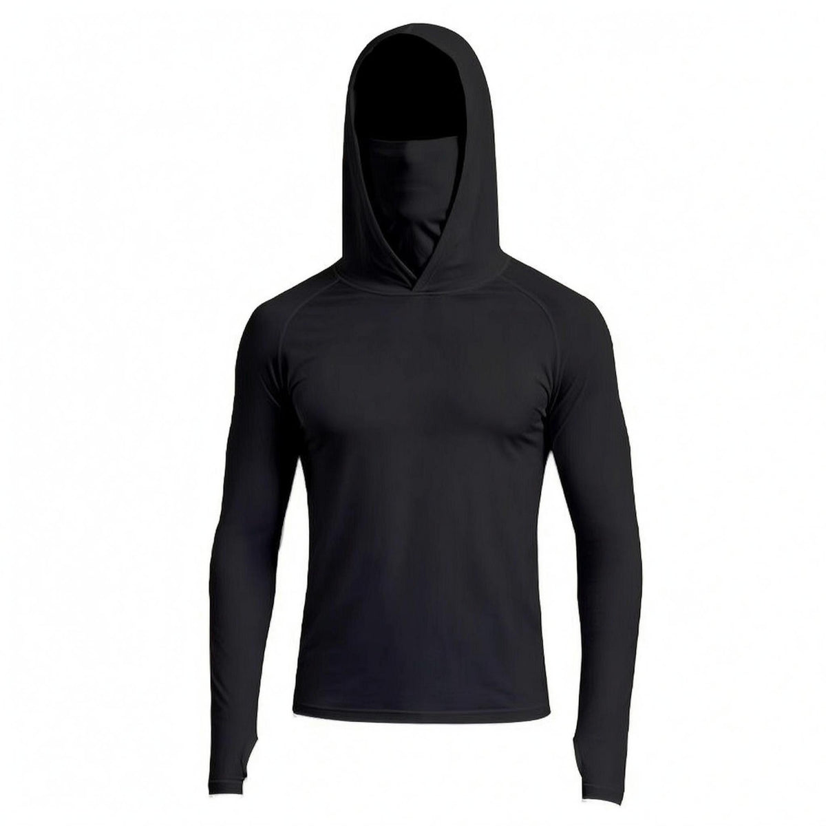 Fishing Sun Protection Shirt Smooth Finish Rash Guard Hoodie Thumb Holes