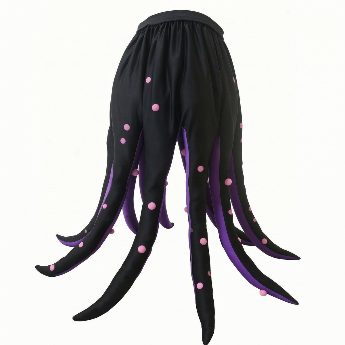 Black and Violet Octopus Outfit Spooky Theatrical Octopus Costume Eye-Catching