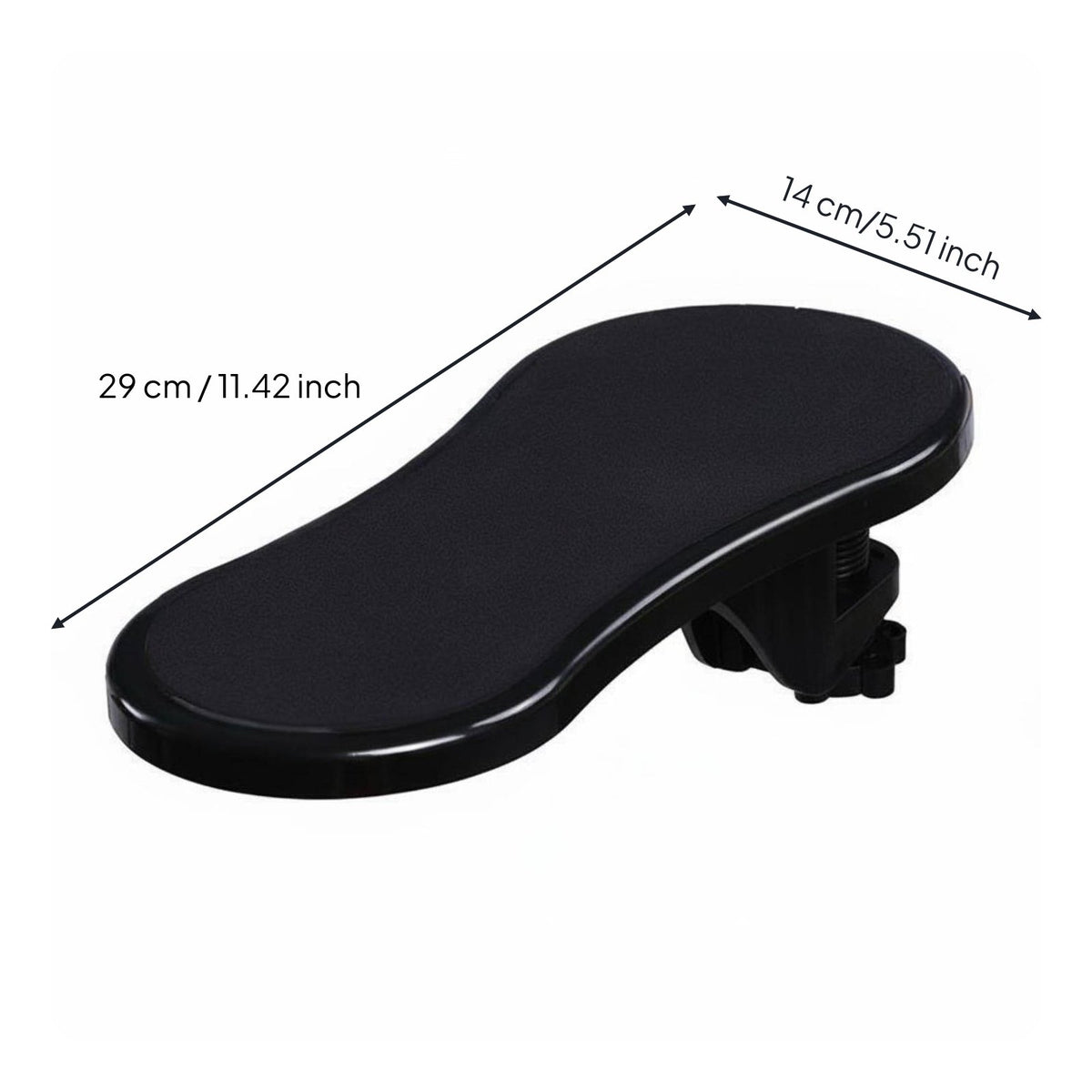 Rotating Desk Armrest 180 Rotation Computer Arm Rest Support Easy Installation Desk Elbow Rest Pad for Computer Setup