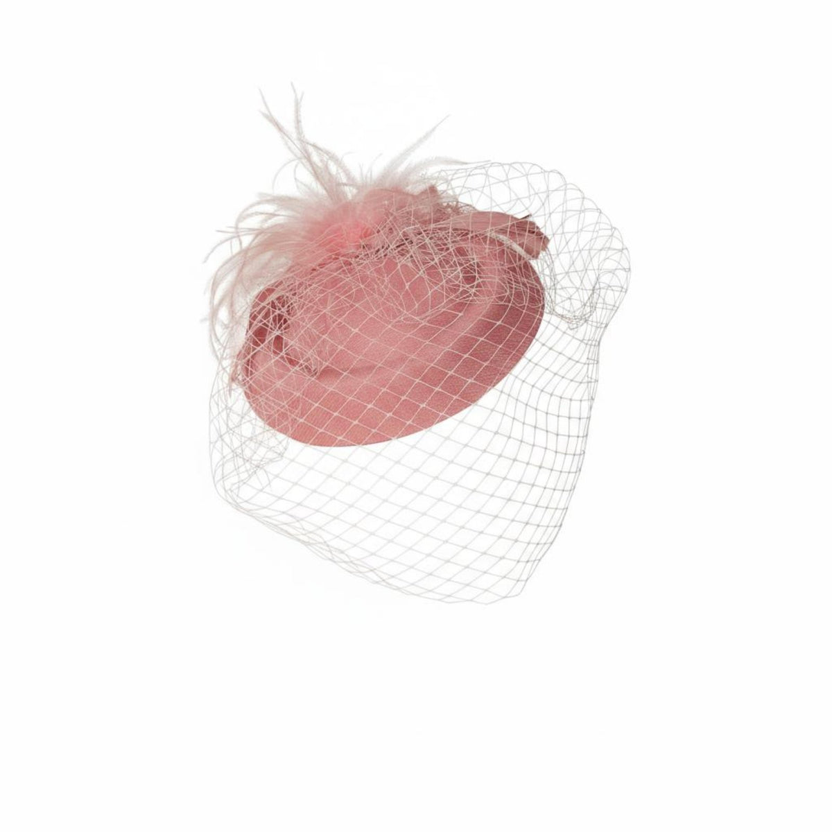 Feather Fascinator with Mesh Vintage Design Feather Fascinator Headpiece Birdcage Mesh Hat Elegant Design Retro Derby Hat