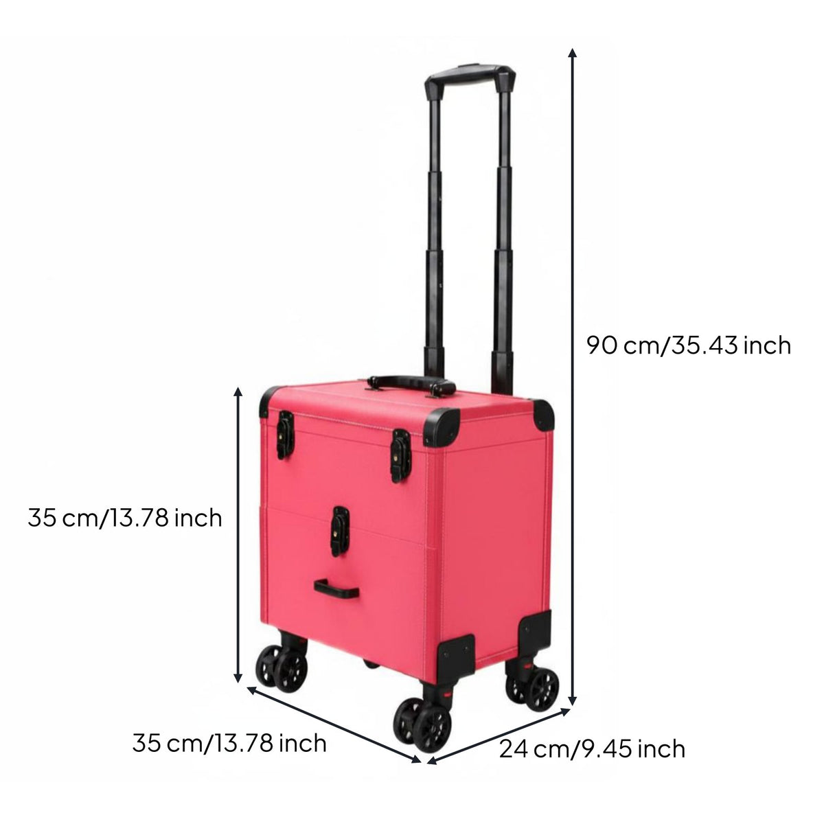 Makeup Train Container Multi-Tier Rolling Makeup Container Wear-Resistant