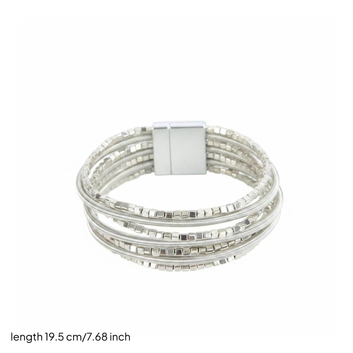 Bohemian Beaded Bracelet Attractive Clasp Bangle for Women