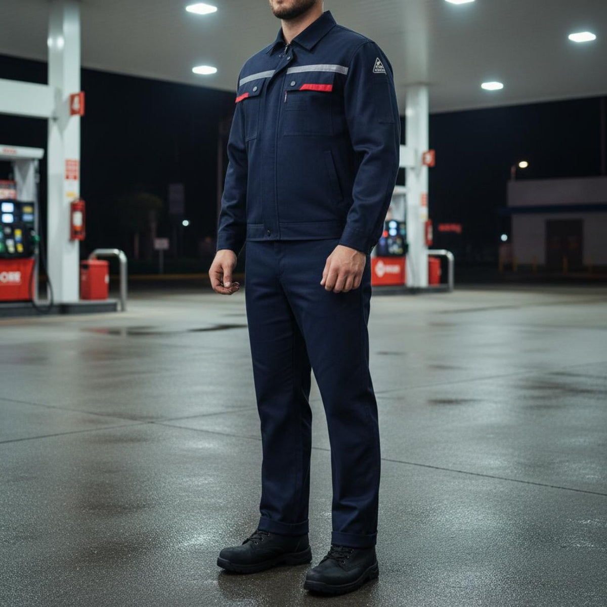 Anti-Static Work Attire Set Multi-Pocket Workwear for Factory, Men, Workers
