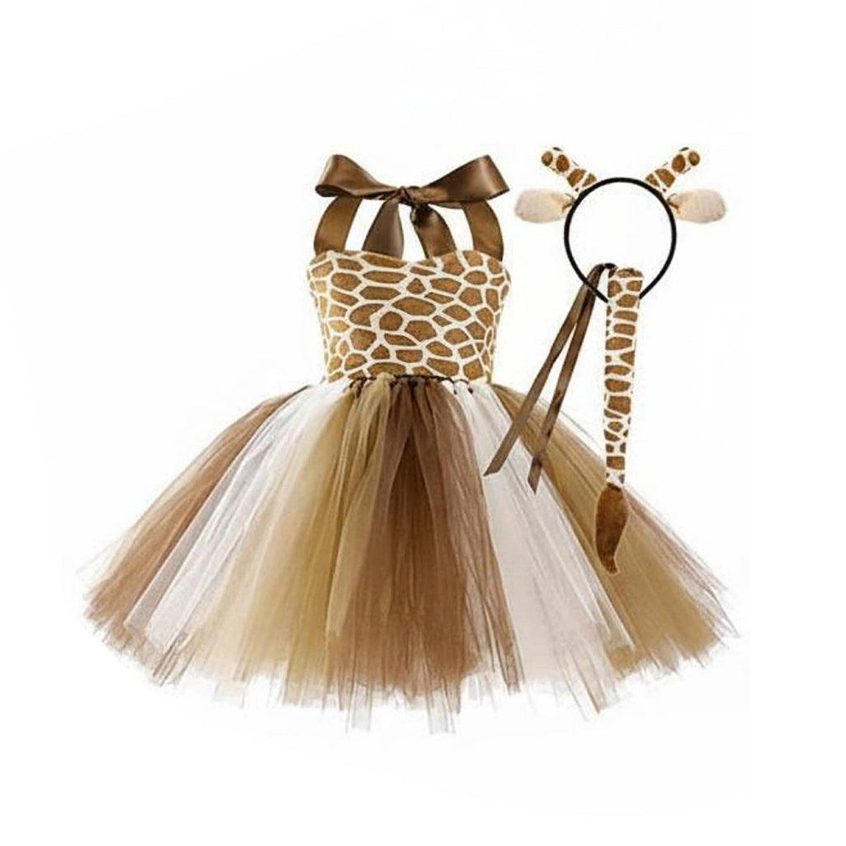 Tiger Tutu Costume Set Skin-Friendly Tiger Tutu Set Adjustable Halter Neck