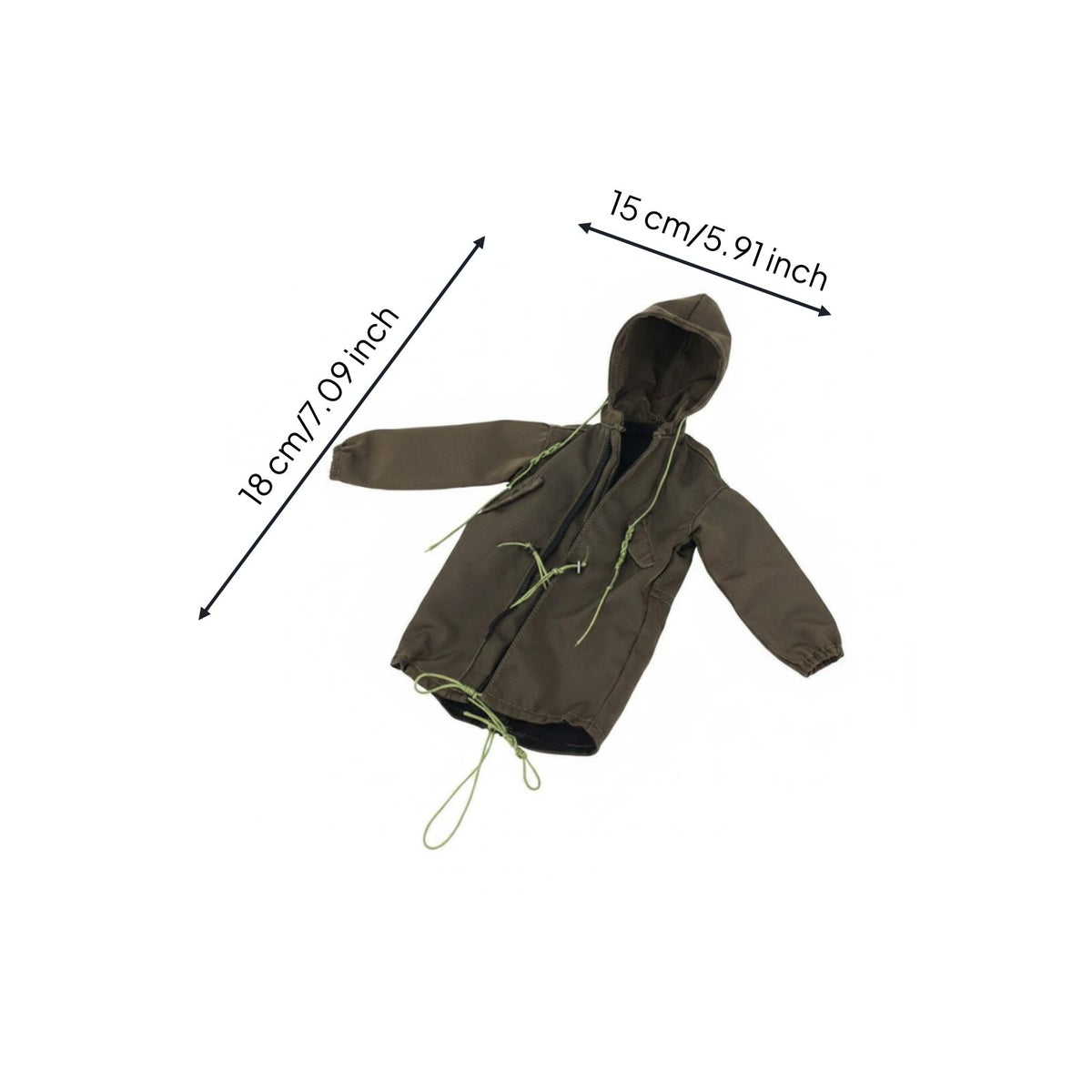 1/6 Doll Jacket Workwear Design Doll Windbreaker Easy to Put On