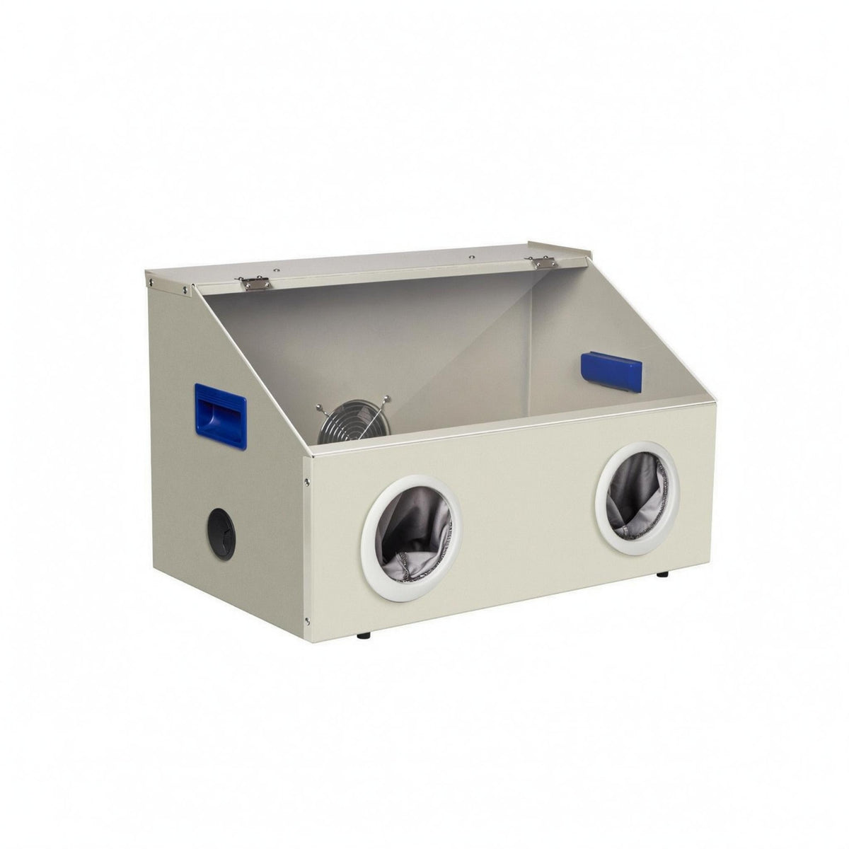 Dust-Proof Work Box Transparent Lid Dust Collection Box Sleeve Ports