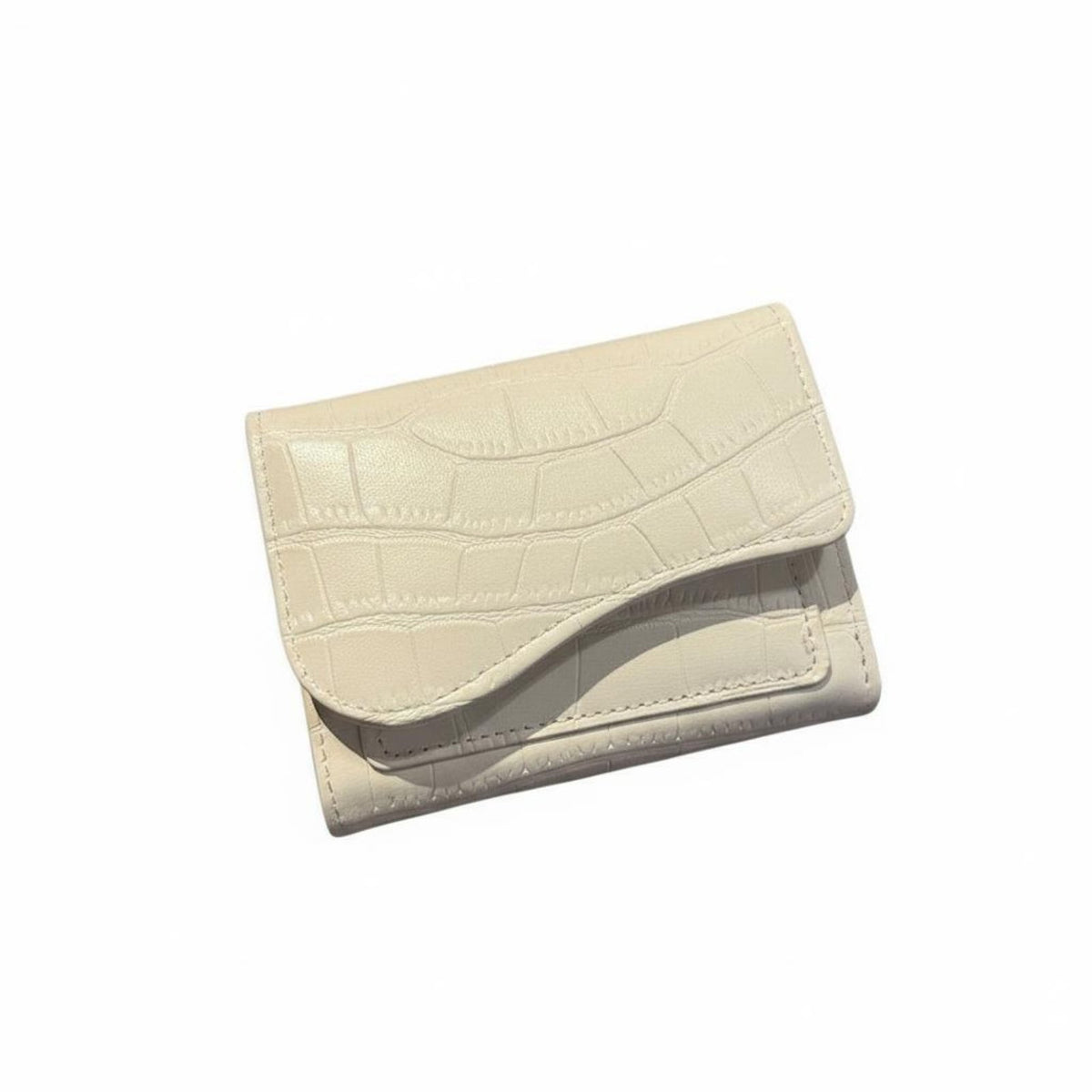 Korean Elegance Multi-Slot Card Case Stone Grain Texture Compact Card Holder Wallet Foldable for Girls, Travelers, Daily Use, Commuting