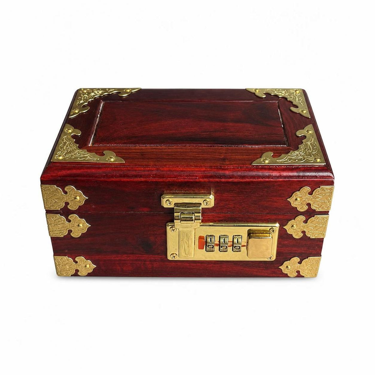 Compact Size Wood Jewelry Storage Box Lockable Wooden Jewelry Box