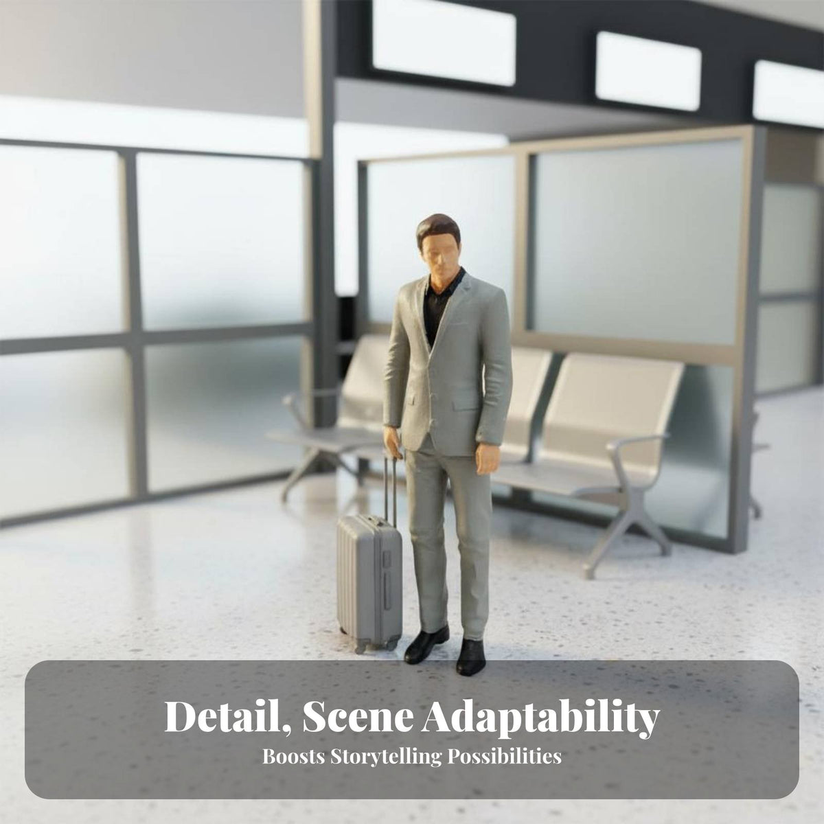 1:64 Scale Figure Highly Detailed 1/64 Human Figure Miniature Person Model Realistic Features Miniature Scene People Figurine