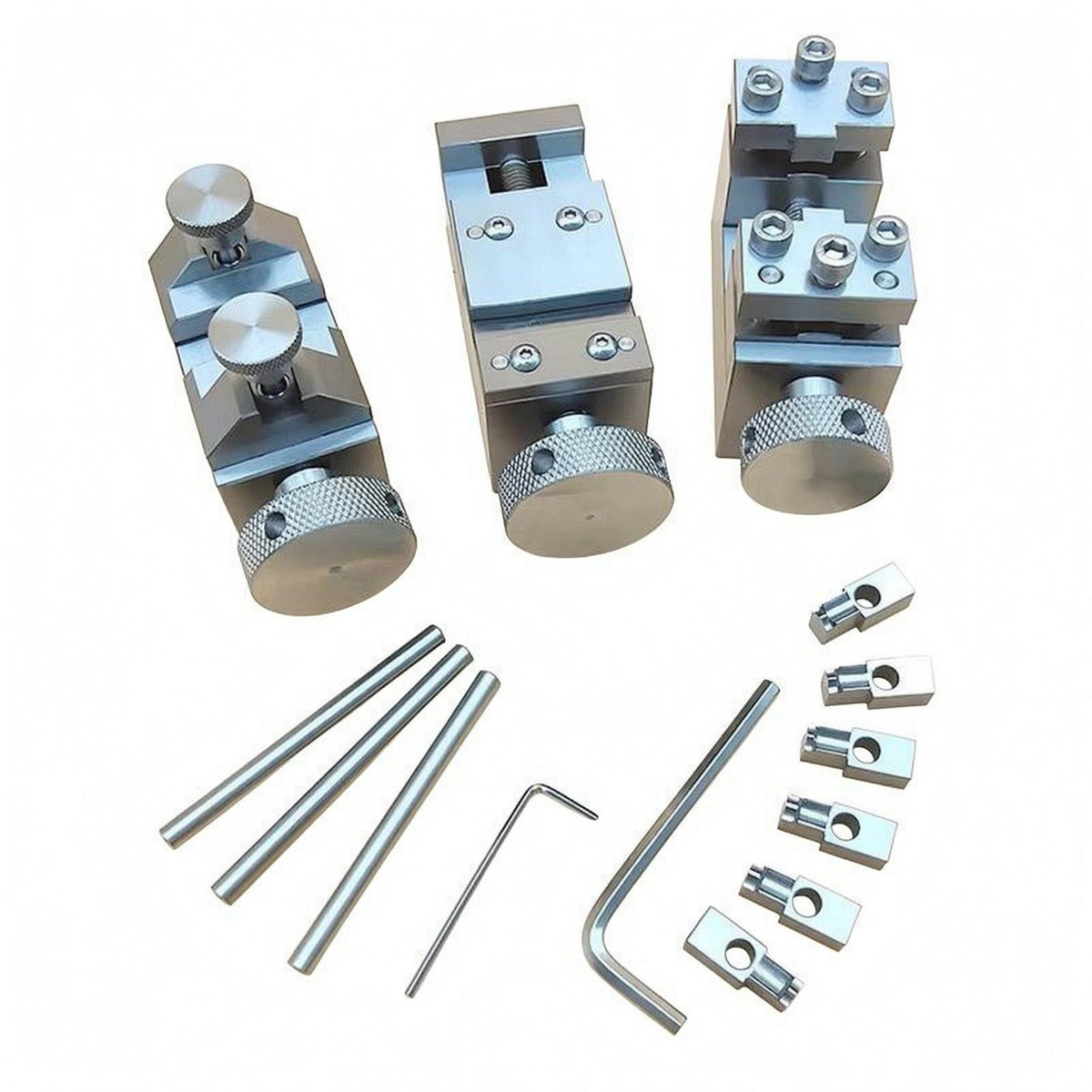 3 Pieces Metal Timepiece Strap Tool Set Knurled Knobs Watch Bracelet Link Remover Set Compact