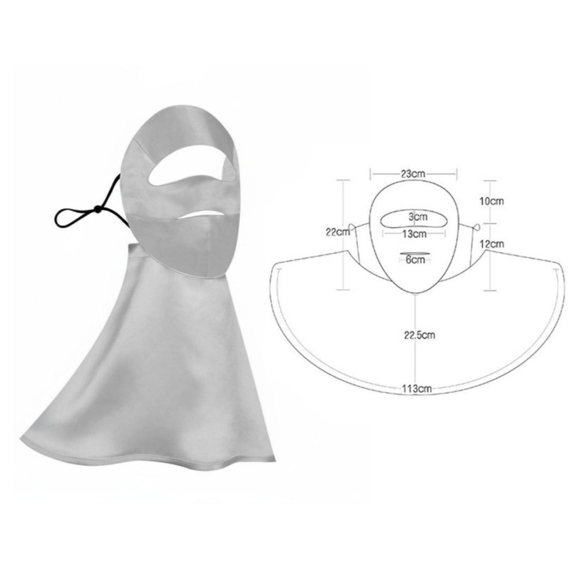 Sun Protection Face Protector debrisProof Sun Barrier Face Protector